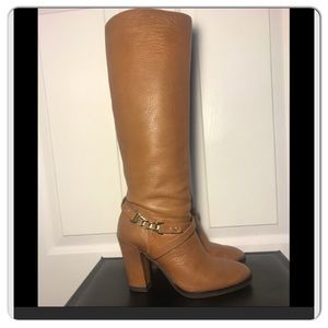 Kate Spade New York Boots knee high gold chain